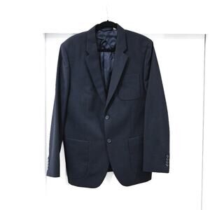 Vince. Mens Size 44 Navy 100% Wool Blazer